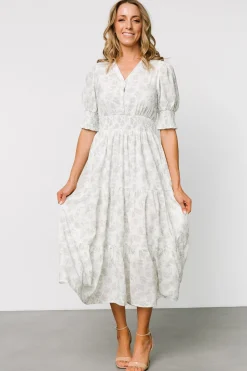 Baltic Born Miriam Midi Dress | Light Sage Floral