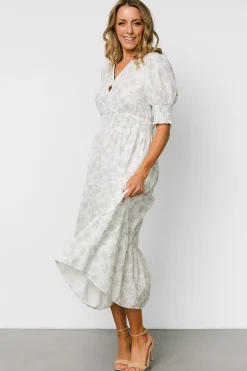 Baltic Born Miriam Midi Dress | Light Sage Floral