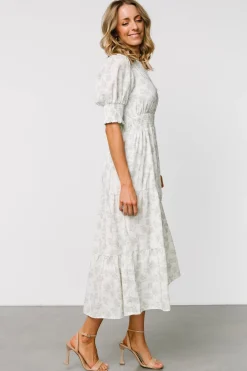 Baltic Born Miriam Midi Dress | Light Sage Floral