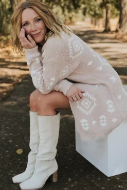 Baltic Born Missoula Oversized Cardigan | Sand + Off White