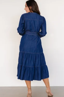 Baltic Born Misty Midi Dress | Denim Blue