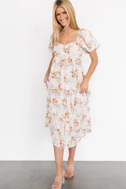 Baltic Born Molly Midi Dress | Cream Floral