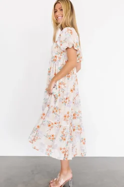 Baltic Born Molly Midi Dress | Cream Floral