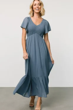 Baltic Born Monica Smocked Dress | Whisper Blue
