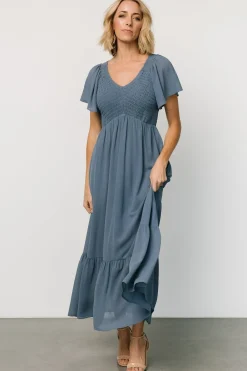 Baltic Born Monica Smocked Dress | Whisper Blue
