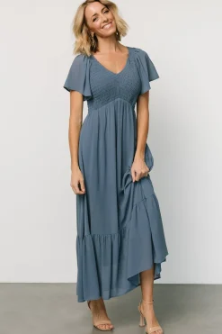 Baltic Born Monica Smocked Dress | Whisper Blue