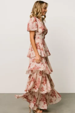 Baltic Born Montaigne Ruffle Maxi Dress | Rose Floral