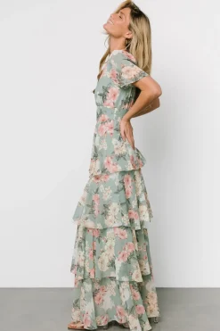 Baltic Born Montaigne Ruffle Maxi Dress | Sage Floral