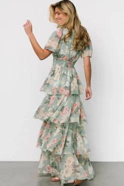 Baltic Born Montaigne Ruffle Maxi Dress | Sage Floral