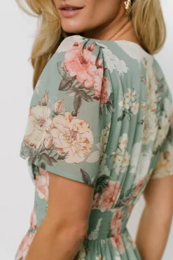 Baltic Born Montaigne Ruffle Maxi Dress | Sage Floral