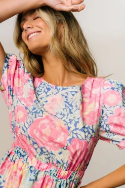 Baltic Born Myers Dress | Blue + Pink Floral