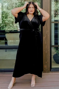 Baltic Born Nadine Velvet Midi Dress |