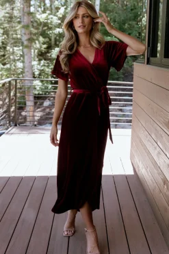 Baltic Born Nadine Velvet Midi Dress |