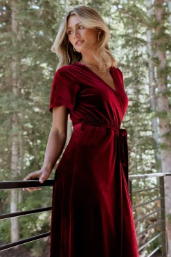 Baltic Born Nadine Velvet Midi Dress |