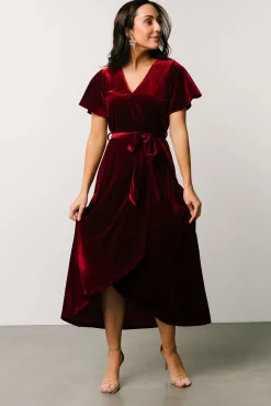 Baltic Born Nadine Velvet Midi Dress |