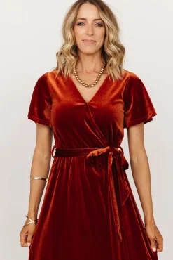 Baltic Born Nadine Velvet Midi Dress |