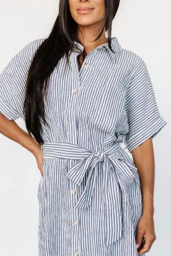 Baltic Born Nautical Shirt Dress | Blue Stripe