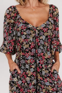Baltic Born Nevaeh Bubble Sleeve Dress | Multi Floral