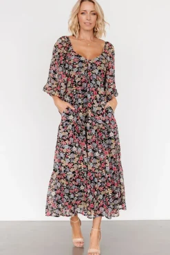 Baltic Born Nevaeh Bubble Sleeve Dress | Multi Floral