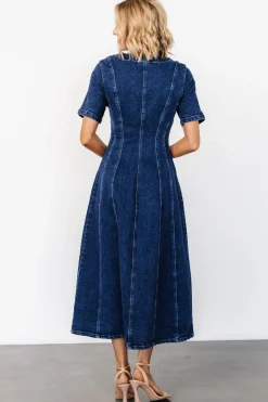 Baltic Born Oakley Button Denim Dress |