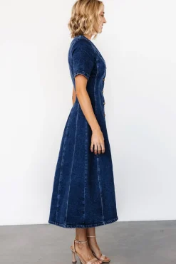 Baltic Born Oakley Button Denim Dress |