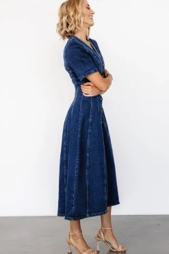 Baltic Born Oakley Button Denim Dress |