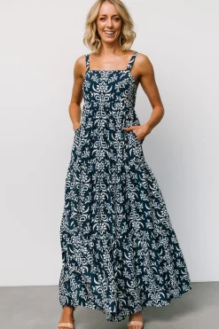 Baltic Born Oceanside Maxi Dress | Navy Print