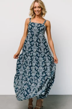 Baltic Born Oceanside Maxi Dress | Navy Print