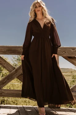Baltic Born Olivia Maxi Dress | Dark Brown
