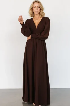 Baltic Born Olivia Maxi Dress | Dark Brown