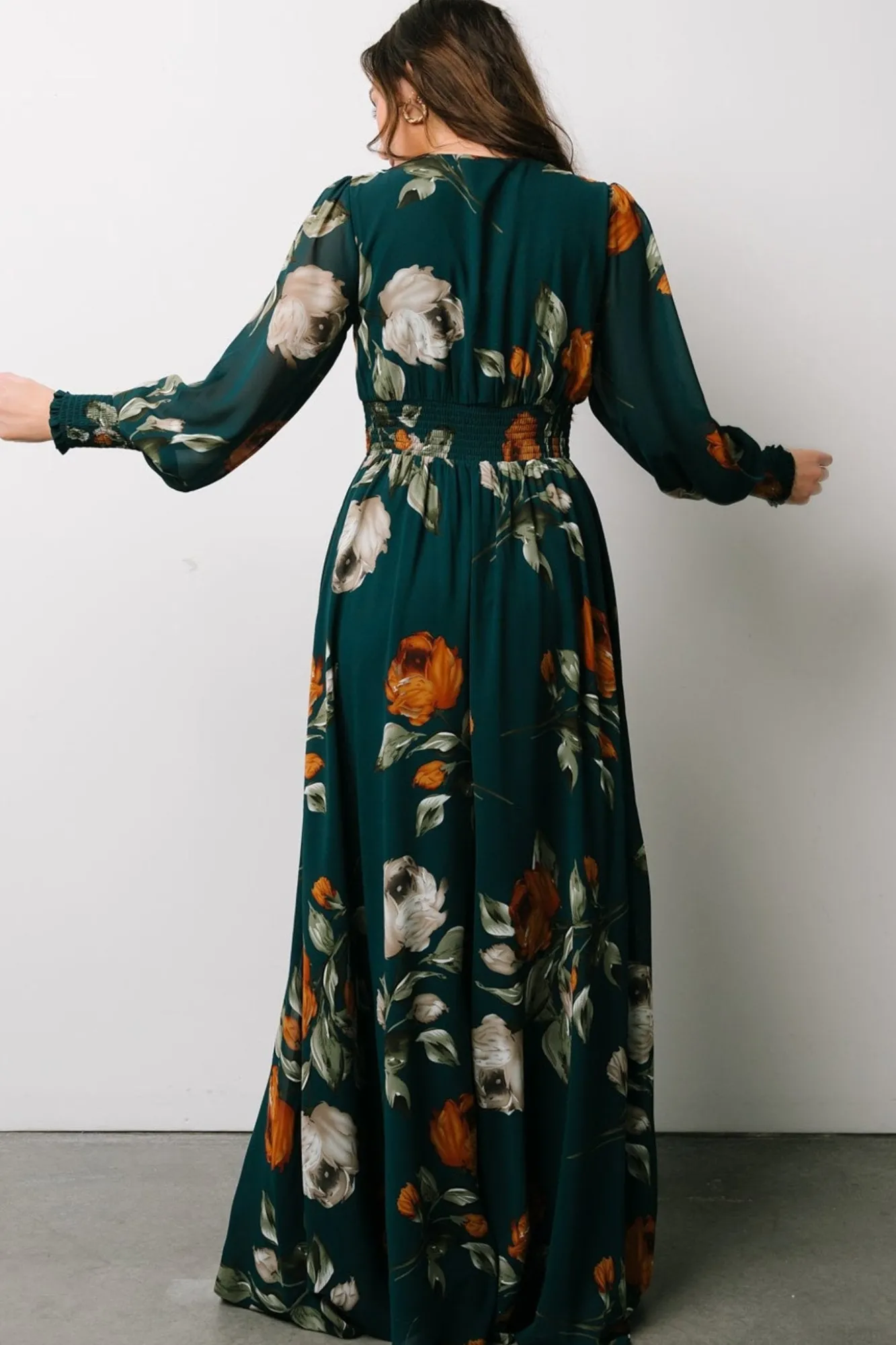 Baltic Born Olivia Maxi Dress | Deep Topaz Floral