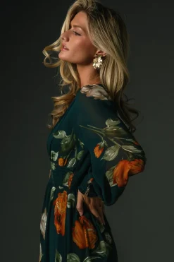 Baltic Born Olivia Maxi Dress | Deep Topaz Floral
