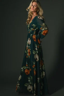 Baltic Born Olivia Maxi Dress | Deep Topaz Floral