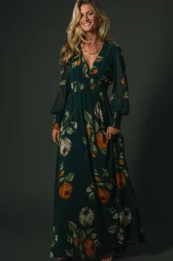 Baltic Born Olivia Maxi Dress | Deep Topaz Floral