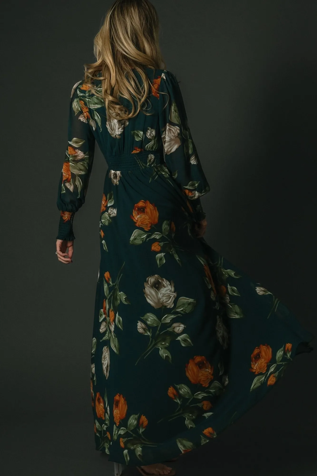 Baltic Born Olivia Maxi Dress | Deep Topaz Floral