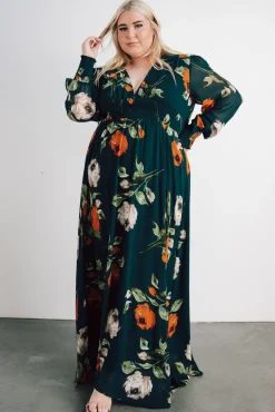 Baltic Born Olivia Maxi Dress | Deep Topaz Floral