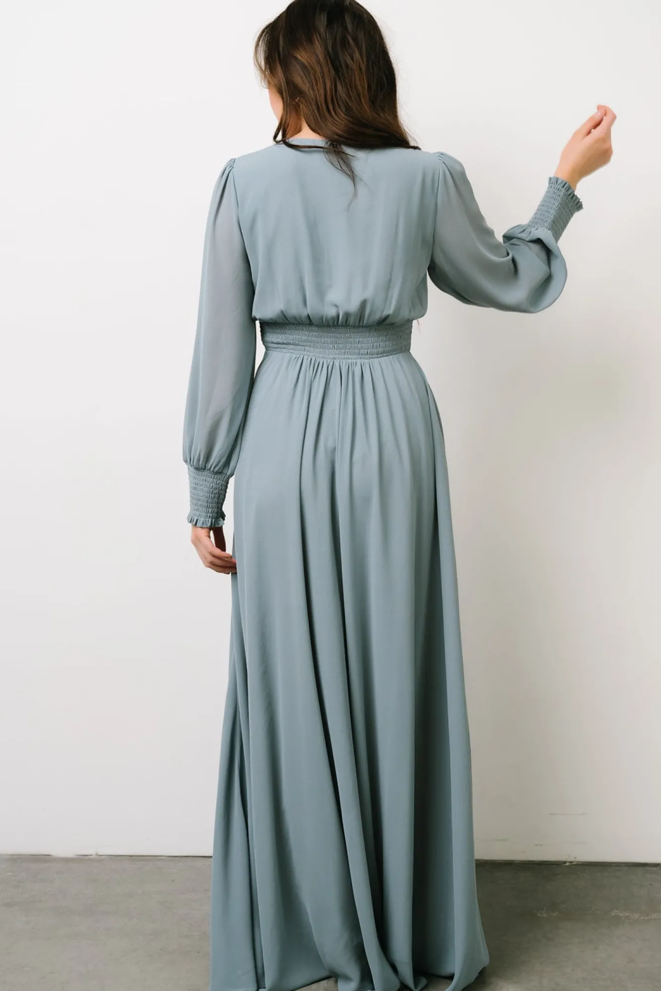 Baltic Born Olivia Maxi Dress | Dusty Blue