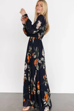 Baltic Born Olivia Maxi Dress | Midnight Navy Floral