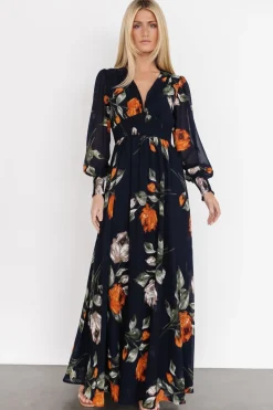 Baltic Born Olivia Maxi Dress | Midnight Navy Floral