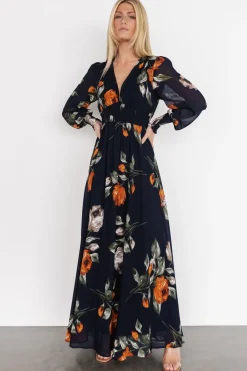 Baltic Born Olivia Maxi Dress | Midnight Navy Floral