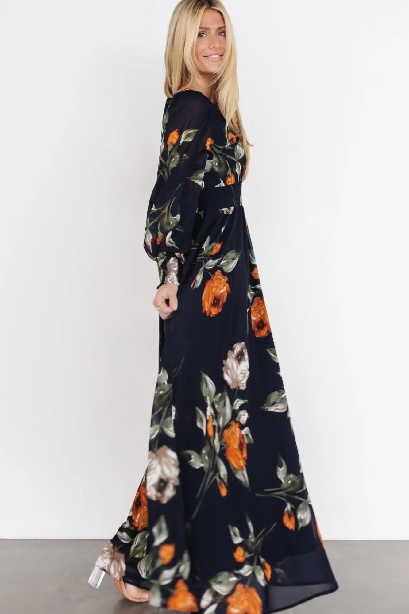 Baltic Born Olivia Maxi Dress | Midnight Navy Floral