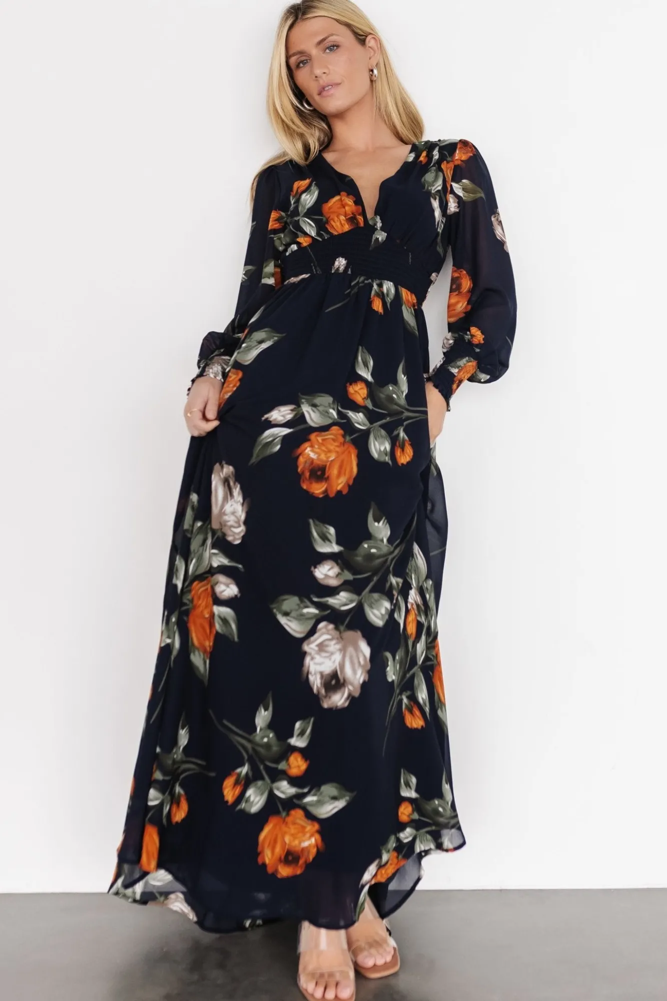 Baltic Born Olivia Maxi Dress | Midnight Navy Floral