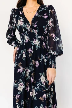 Baltic Born Olivia Maxi Dress | Navy Garden Floral