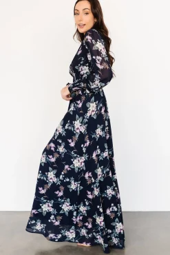 Baltic Born Olivia Maxi Dress | Navy Garden Floral