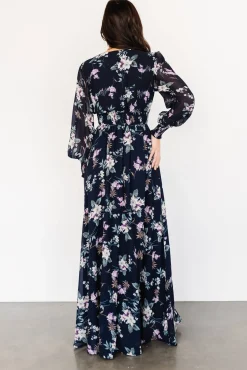 Baltic Born Olivia Maxi Dress | Navy Garden Floral