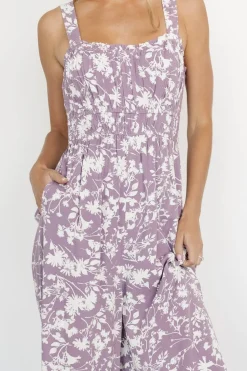 Baltic Born Palisades Tank Jumpsuit | Lavender Print