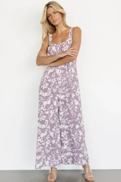 Baltic Born Palisades Tank Jumpsuit | Lavender Print