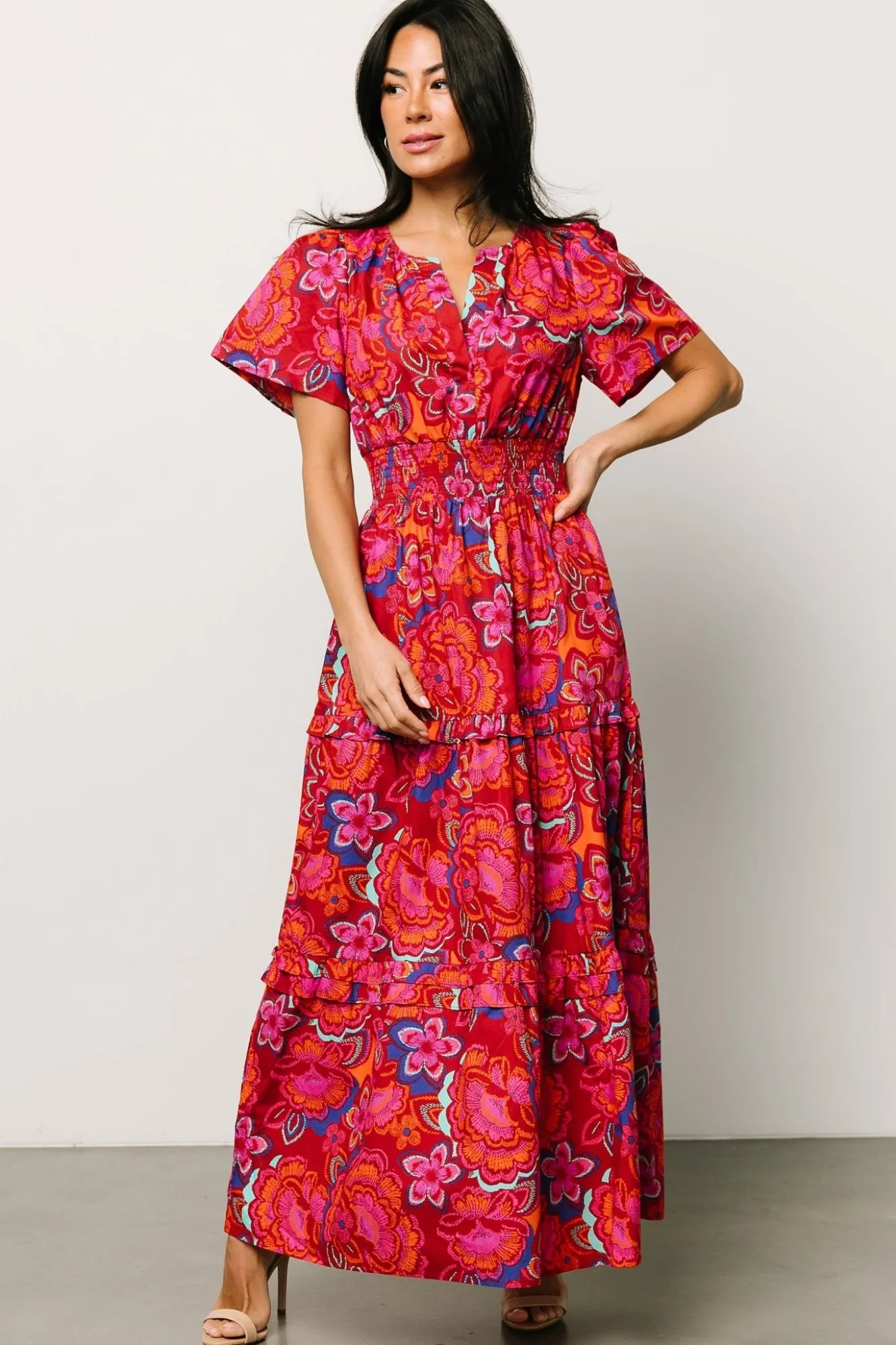 Baltic Born Palmer Tiered Maxi Dress | Multi Floral
