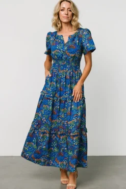 Baltic Born Palmer Tiered Maxi Dress | Cobalt Multi