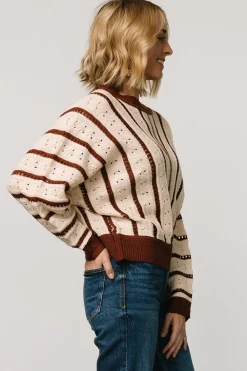Baltic Born Paola Pointelle Sweater | Cream + Copper